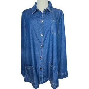 APPLESEEDS Barn Jacket Denim Jacket Jean‎ Jacket Size Large